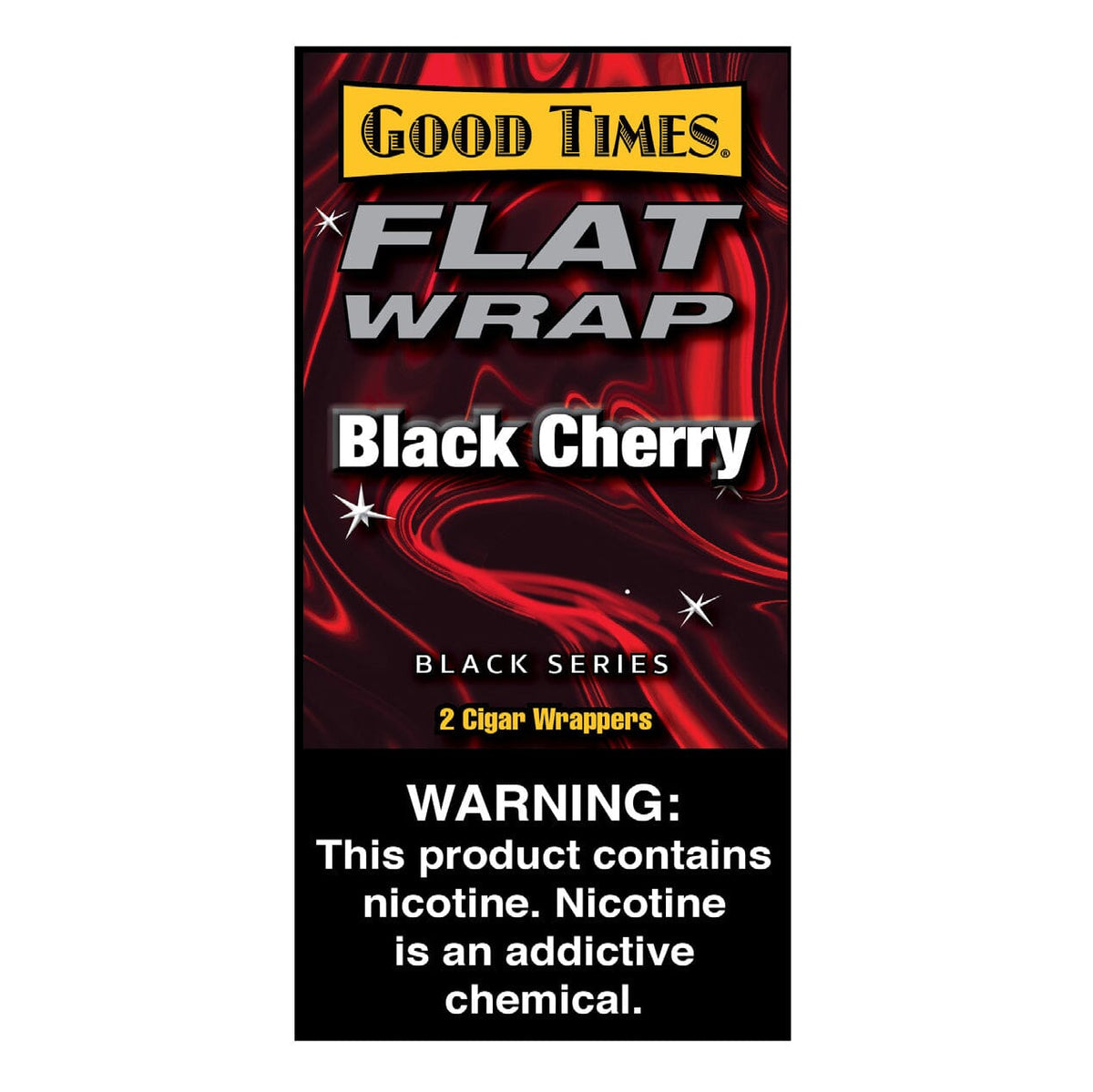 GOOD TIMES FLAT WRAPS GRAPE 25 PACKS OF 2 BLACK CHERRY