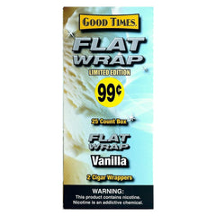 GOOD TIMES FLAT WRAPS GRAPE 25 PACKS OF 2 VANILLA