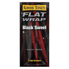 GOOD TIMES FLAT WRAPS GRAPE 25 PACKS OF 2  BLACK SWEET