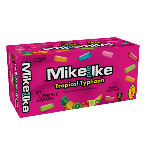 MIKE AND IKE TROPICAL TYPHOON 0.78 OZ. BOX 1 CT/24 PK