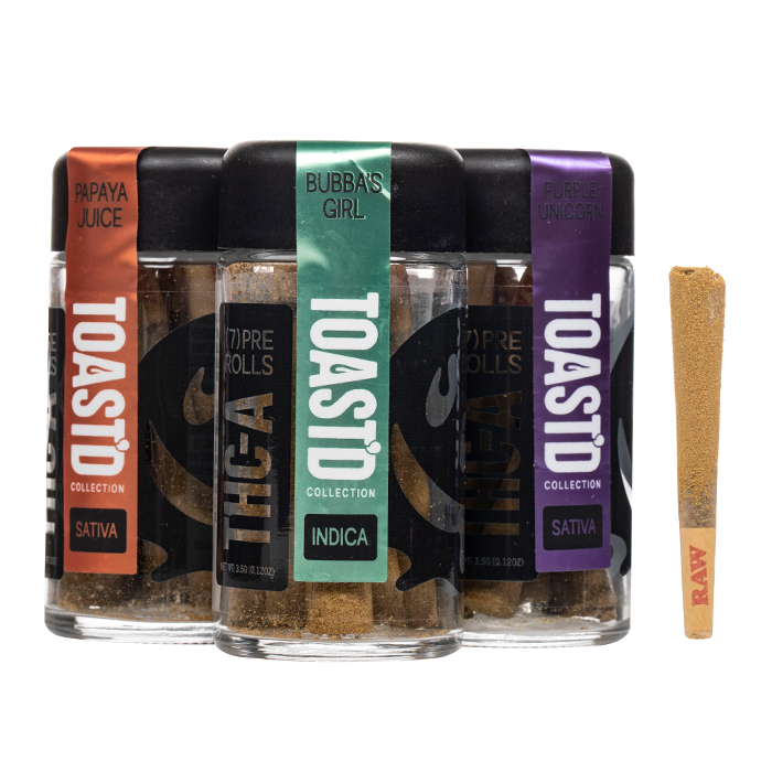 7 PRE-ROLLS PER JAR - 3.5 GRAMS NET - THC-P CAVIAR