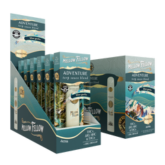 MELLOW FELLOW DISPOSABLE VAPE SPINNERS 1ML ADVENTURE BLEND BLUE GARLIC (SATIVA)