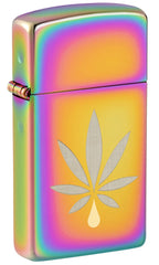 ZIPPO - 204B CANNABIS LEAF DESIGN - SINGLE