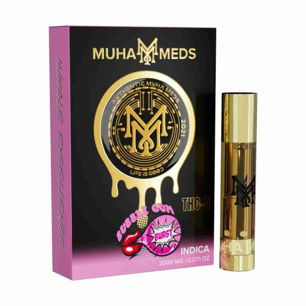 BUBBLE GUM BURST MUHA MEDS THC-A CARTRIDGE 2G