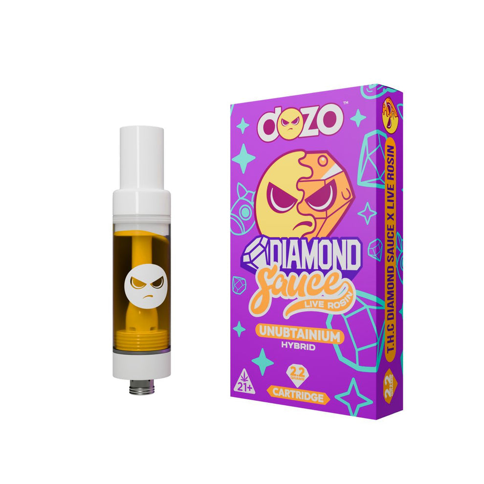 DOZO DIAMOND SAUCE LIVE ROSIN THC CART |  UNUBTAINIUM