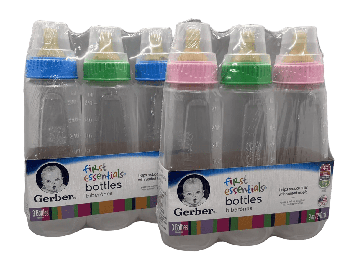 GERBER BABY BOTTLES 6 PACK