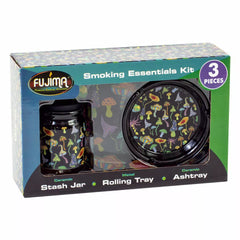 FUJIMA - 3 PIECE TRIPPY SHROOM SMOKE KIT - SINGLE