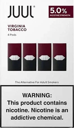 JUUL PODS VIRGINIA TB 5% -4 PK
