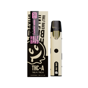 HALF BAK'D 3 GRAM DISPOSABLE STRAWBERRY MAMBA