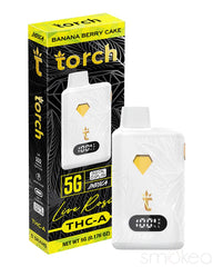 TORCH 5G THCA LIVE ROSIN DISPOSABLE VAPE - BANANA BERRY CAKE