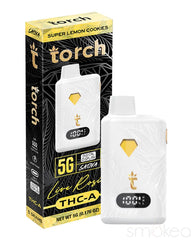 TORCH 5G THCA LIVE ROSIN DISPOSABLE VAPE - SUPER LEMON COOKIES