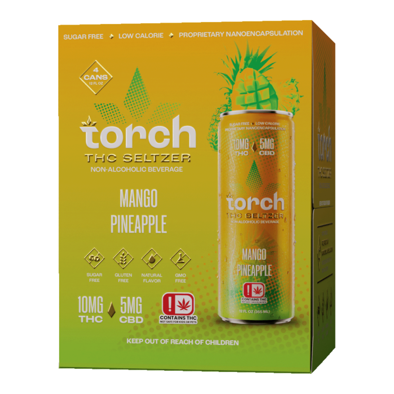 MANGO PINEAPPLE 10MG THC SELTZER (4 PACK)