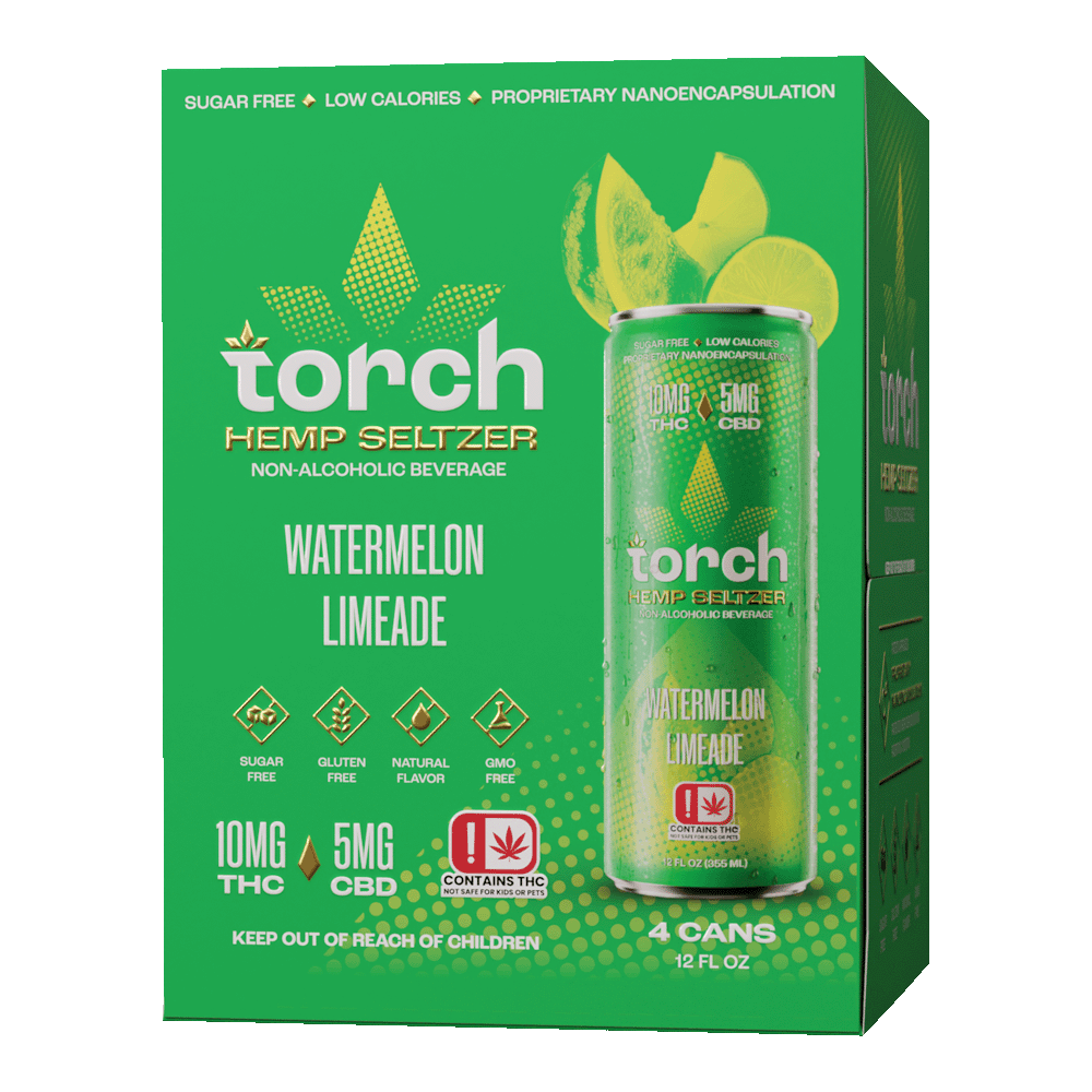 WATERMELON LIMEADE 10MG THC SELTZER (4 PACK)