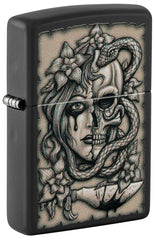 ZIPPO - GORY TATTOO DESIGN BLACK MATTE - SINGLE